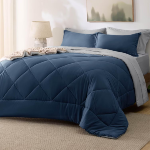 Navy blue comforter